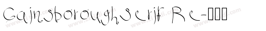 GainsboroughSerif Re字体转换